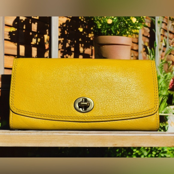 Coach Handbags - Coach Legacy Leather Slim Envelope Wallet w/ Turnlock